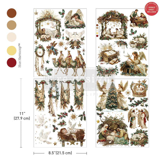 MIDDY TRANSFERS® – SACRED NIGHT  – 4 SHEETS, 8.5″X11
