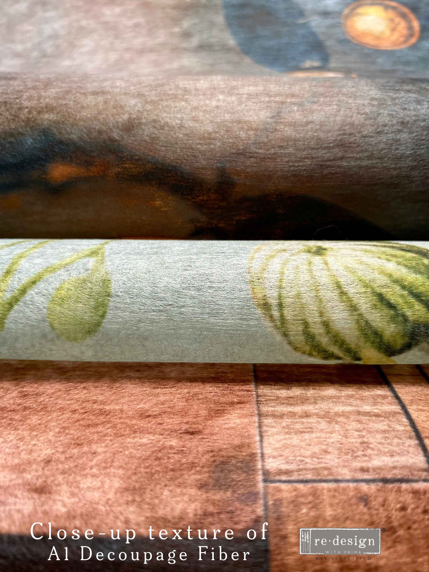 A1 Decoupage Fiber - Aged Machinery Elegance