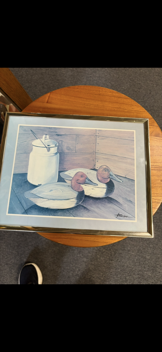 Duck decoy still life print