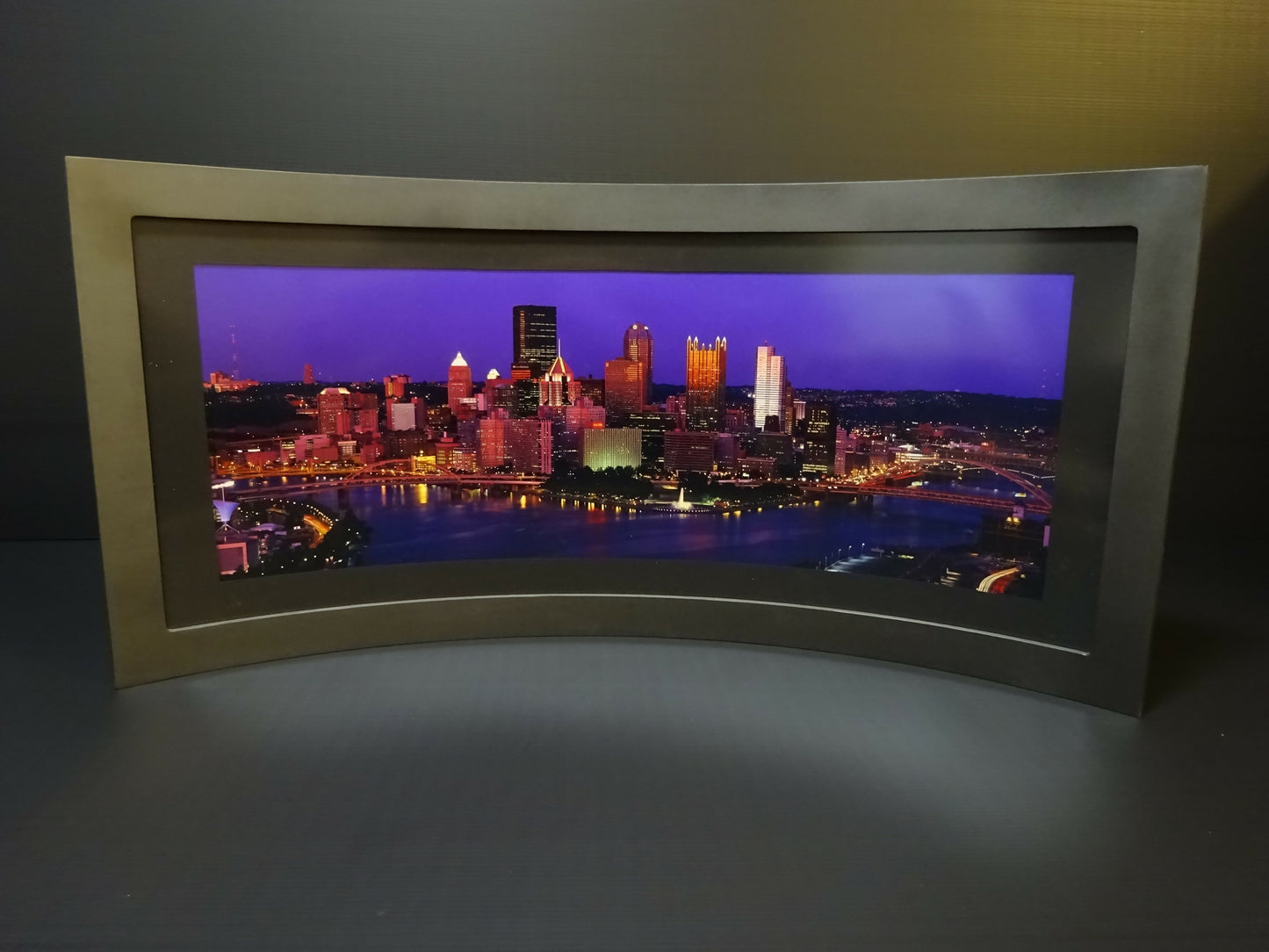 Curved Frame print of Pittsburgh