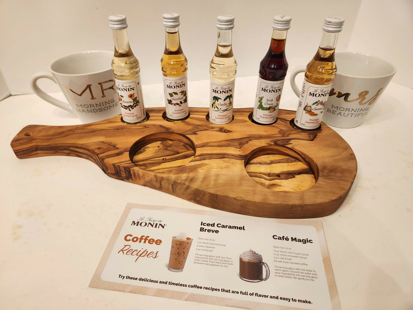 Char-Shooterie board and Mr & Mrs Coffee mugs