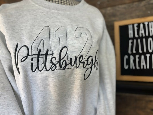 412 Applique Crewneck