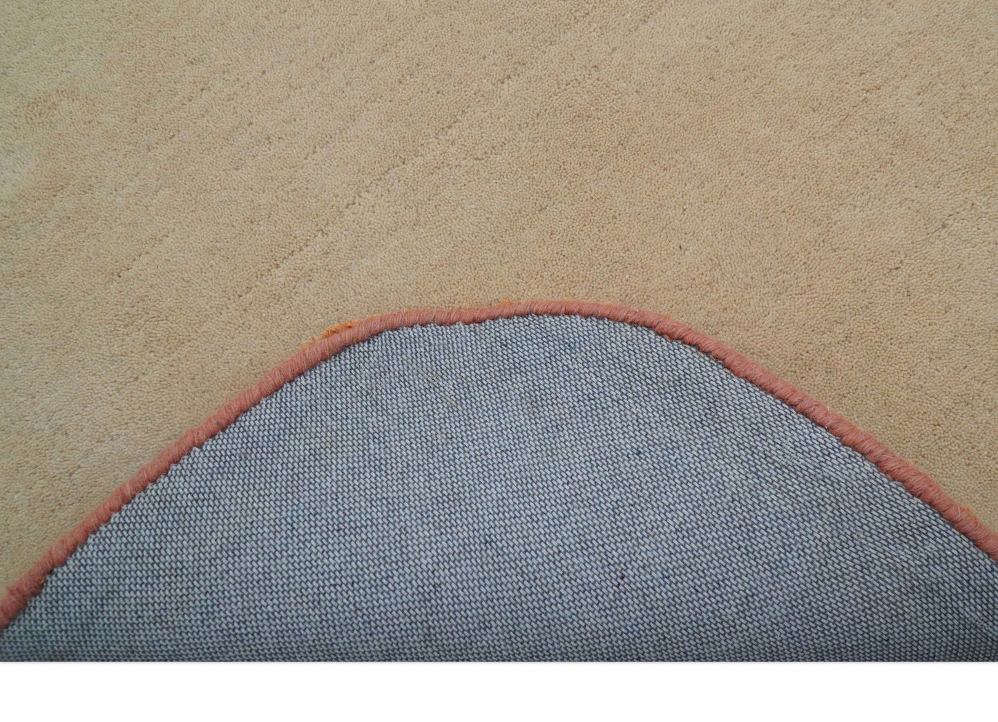 Maze Custom Made Modern Design Beige Hand Tufted Wool Rug
