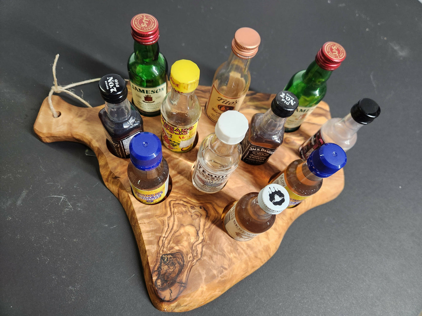 Olive wood Char-shooterie board 3