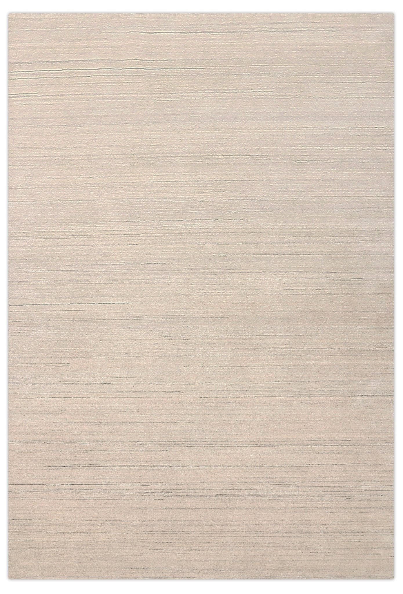 Modern Style Ivory Hand Loomed Wool Area Rug