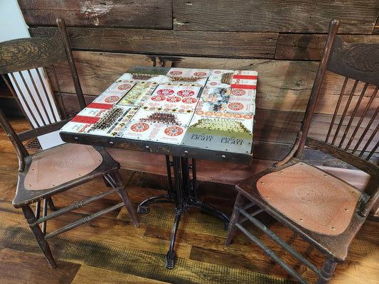 Iron City/ Pittsburgh Steelers pub table