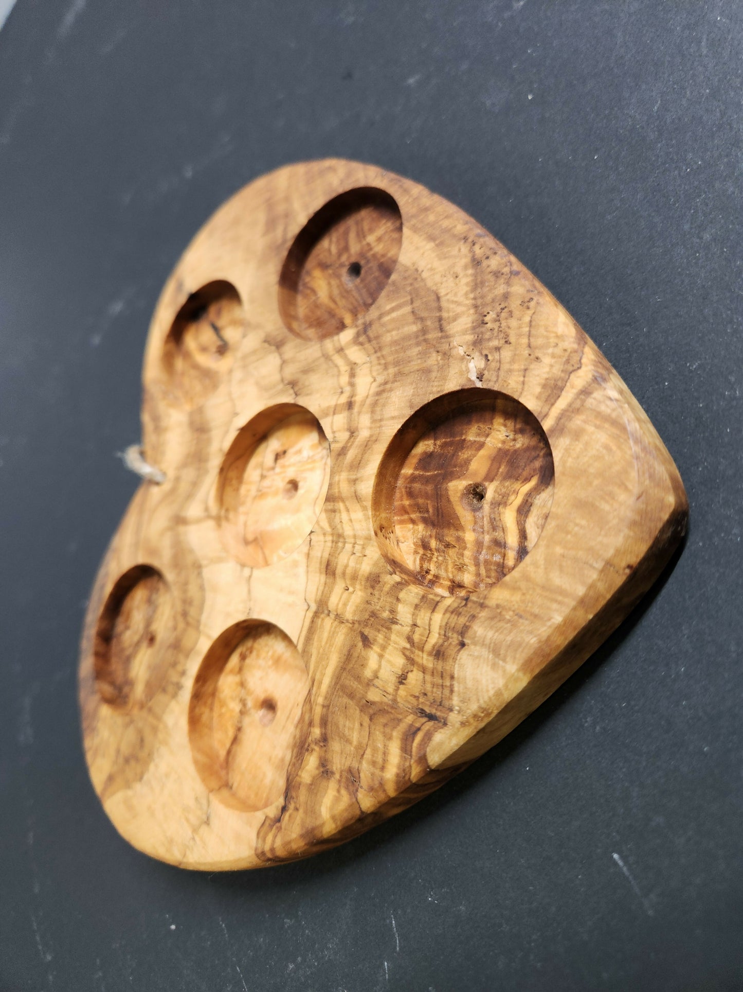 Olive wood Char-shooterie board Heart