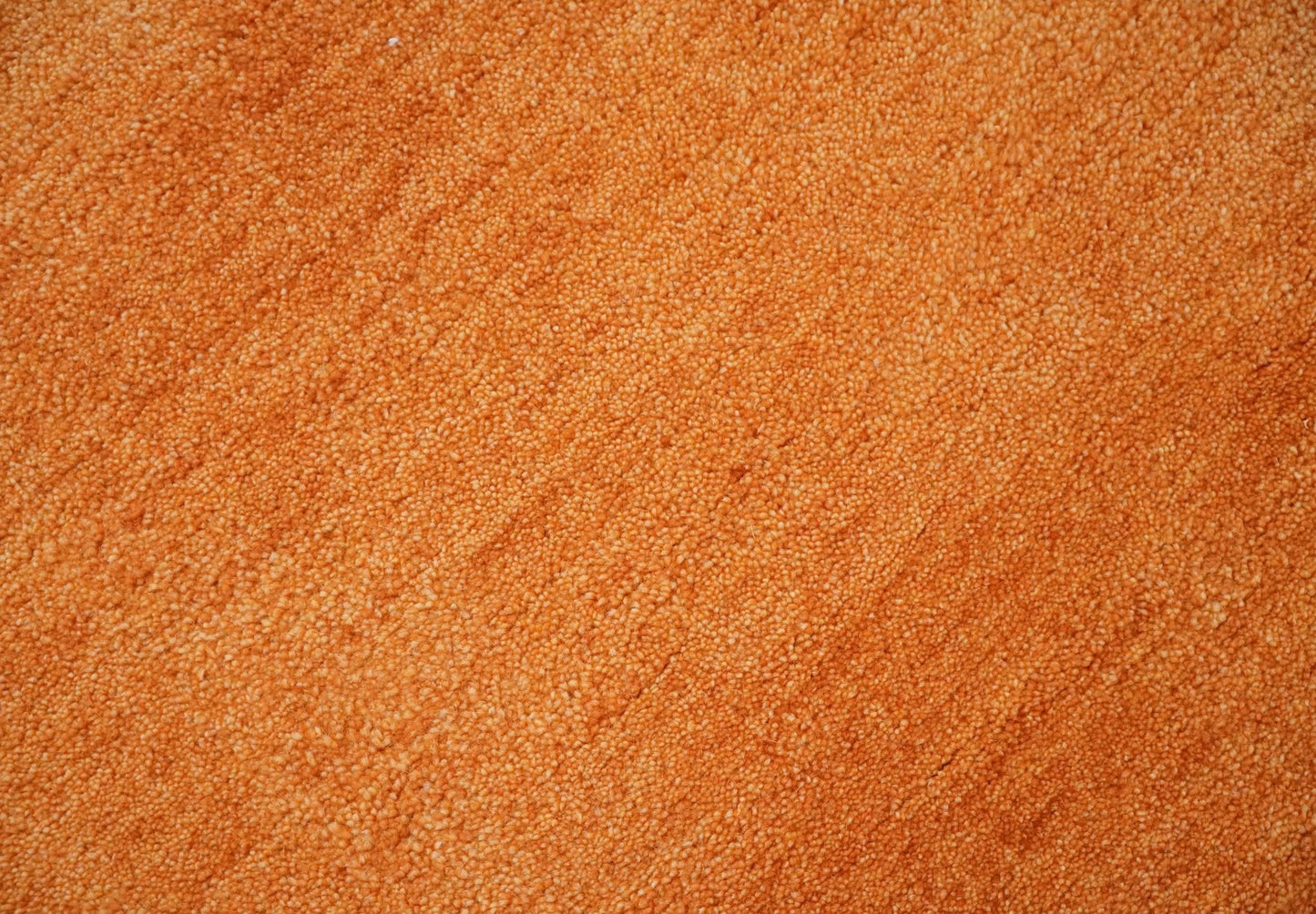 Custom Made orange Solid Woolen Hand Tufted contemporary area Rug