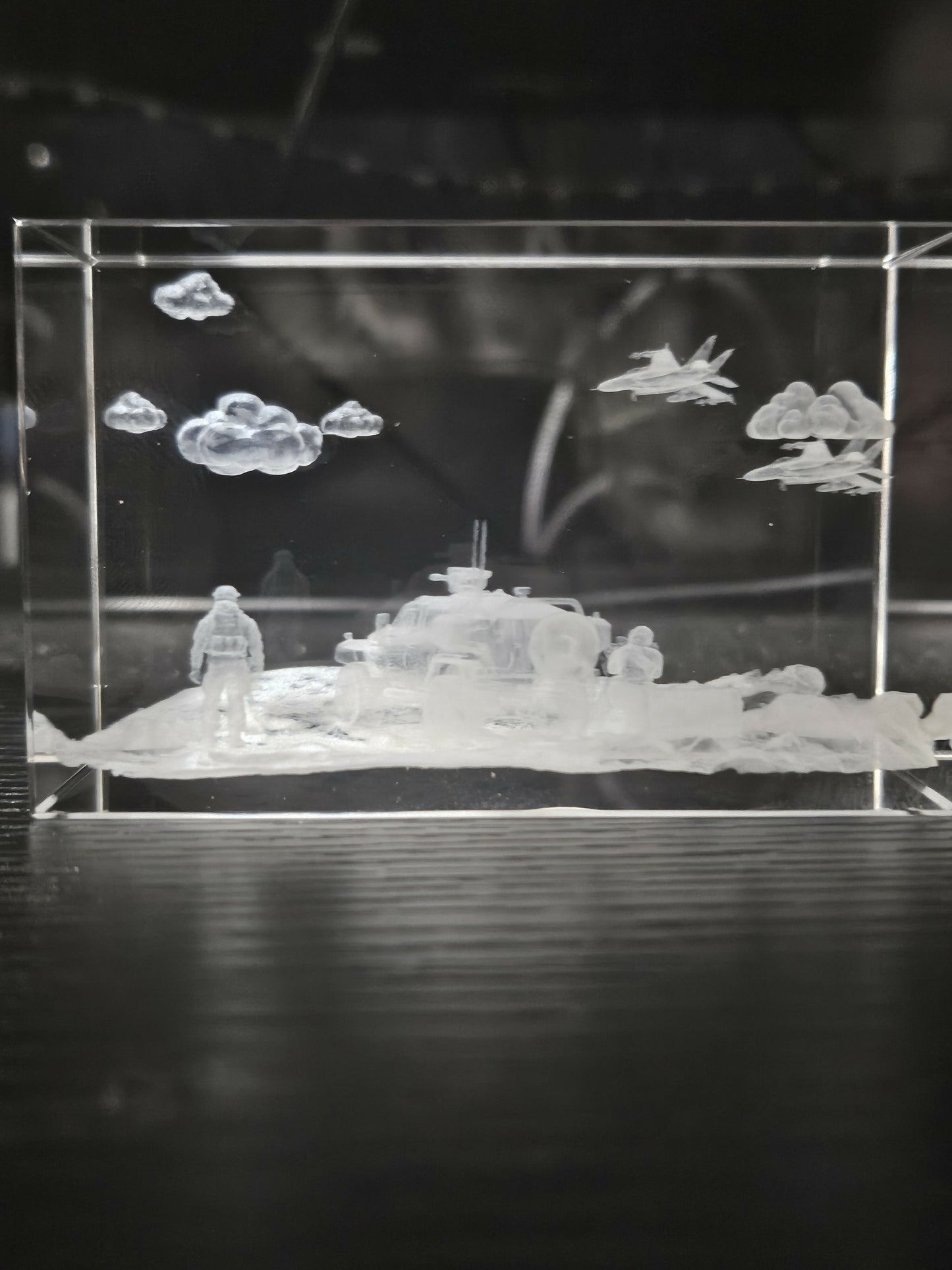 3D Inner Engraved K9 Crystal