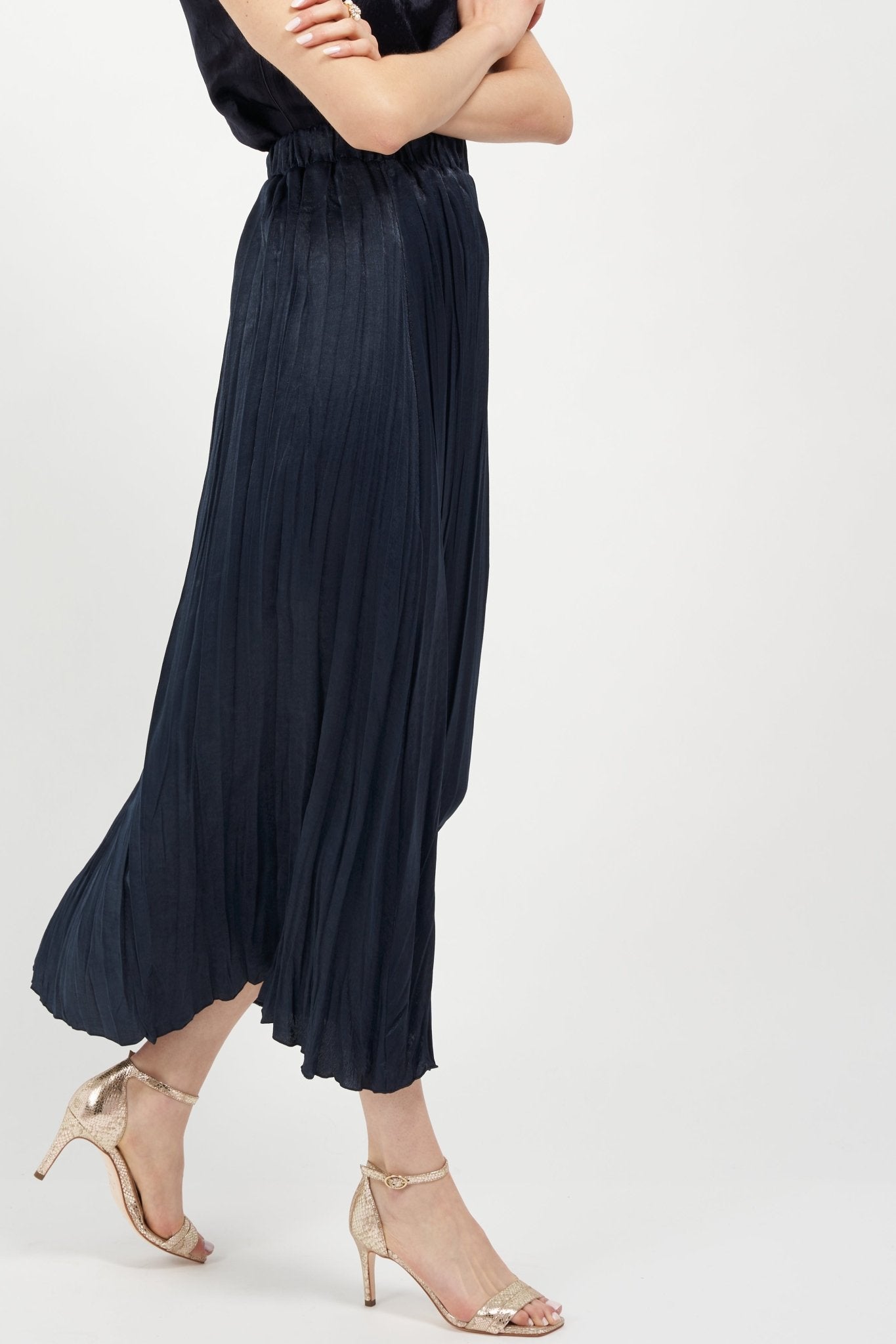 Simone Champagne Metallic Snake