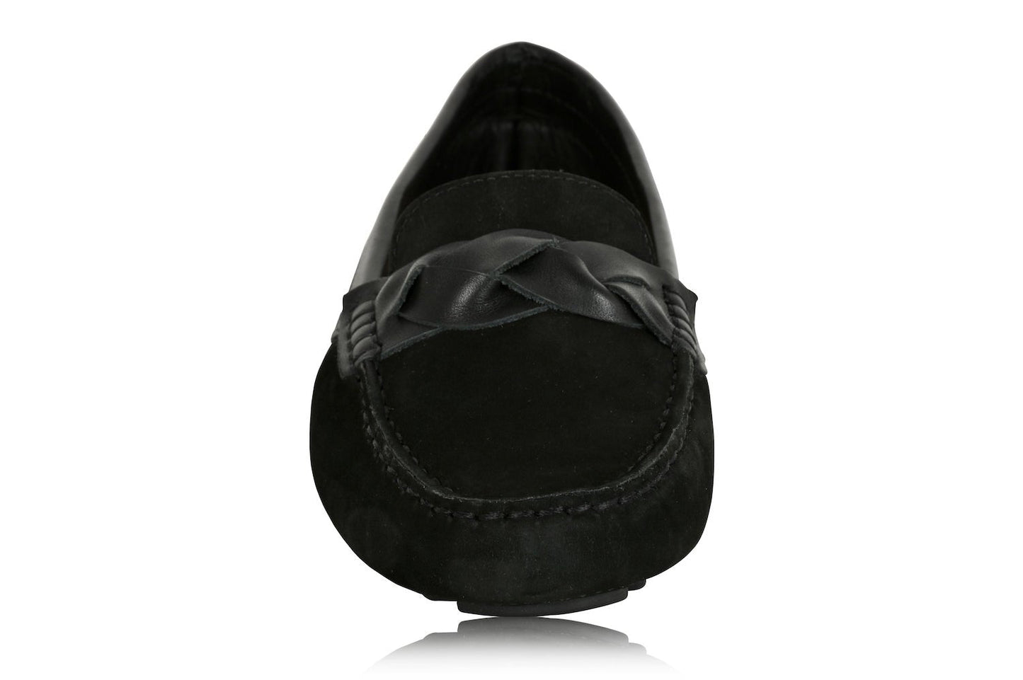 PIPER Leather Driving Loafer Black