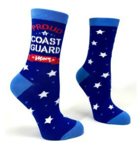 Proud Coast Guard Mom Women's Socks
