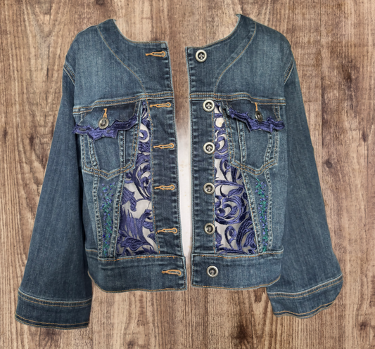 Upcycled Stretch Denim Jacket XL