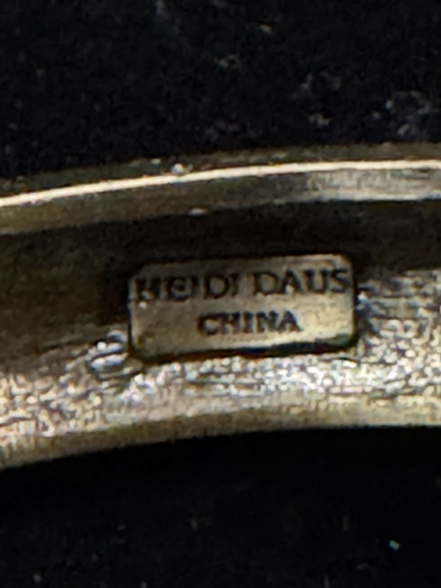 Heidi Daus Crystal Art Deco Hinged Bracelet 6.5”