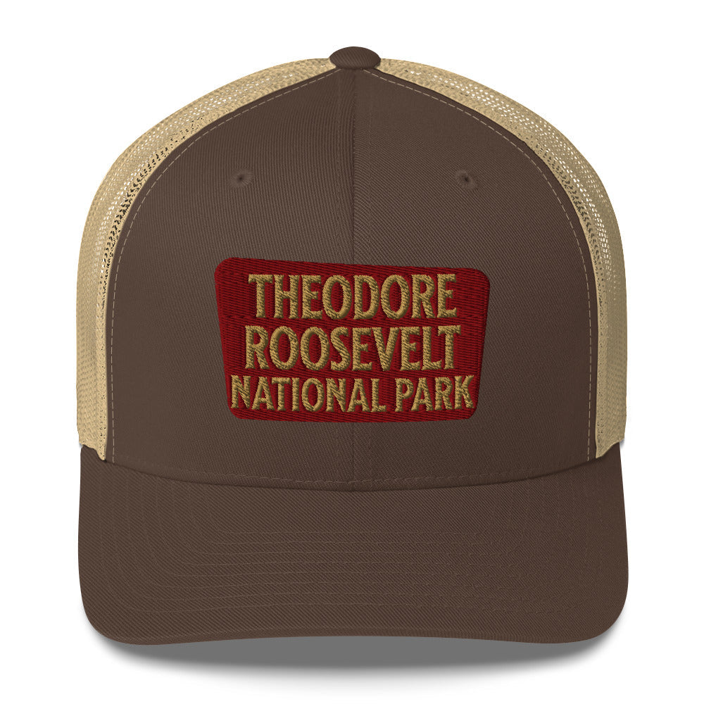 Theodore Roosevelt National Park Sign Embroidered Trucker Hat