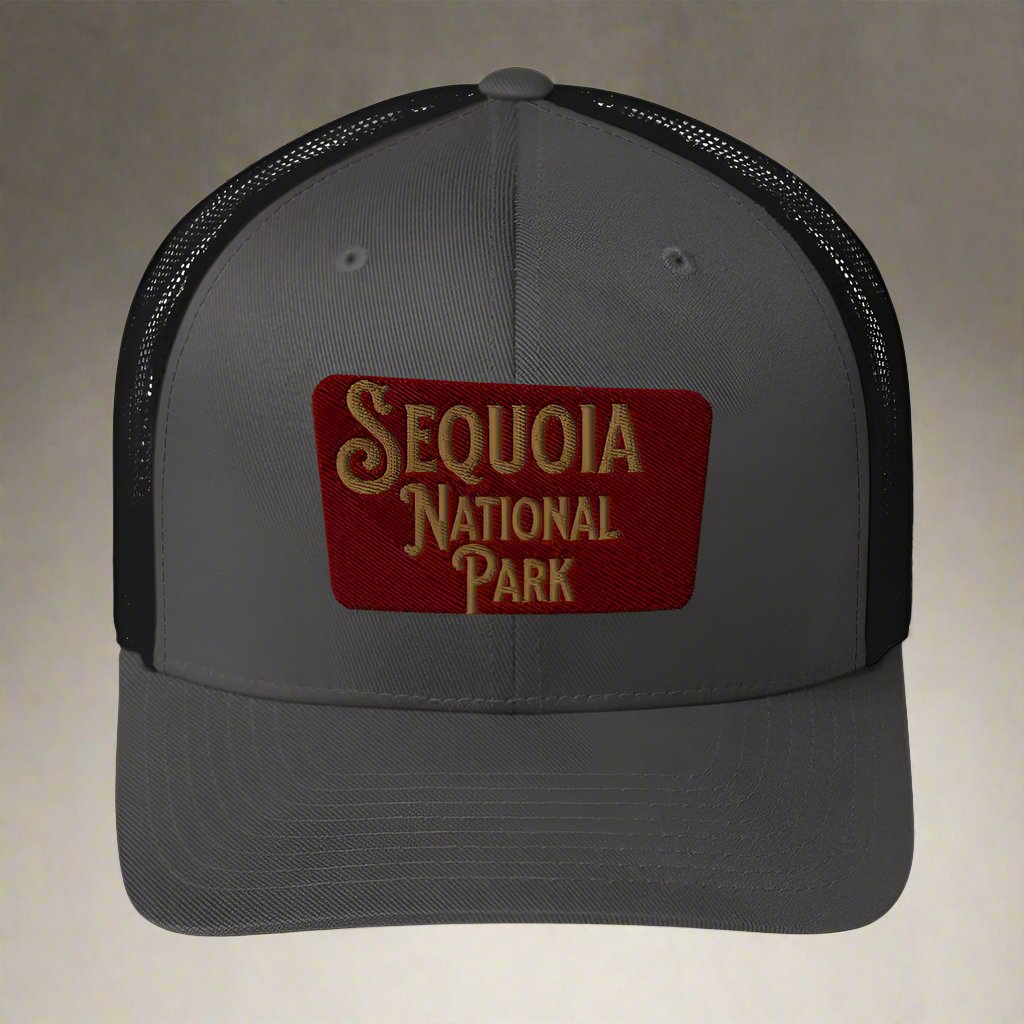 Sequoia Embroidered National Park Sign Trucker Hat