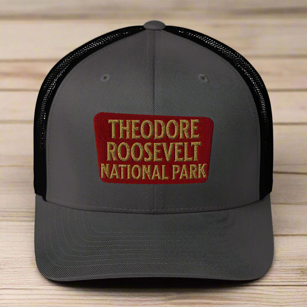 Theodore Roosevelt National Park Sign Embroidered Trucker Hat