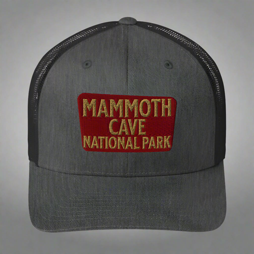 Mammoth Cave National Park Sign Embroidered Trucker Hat