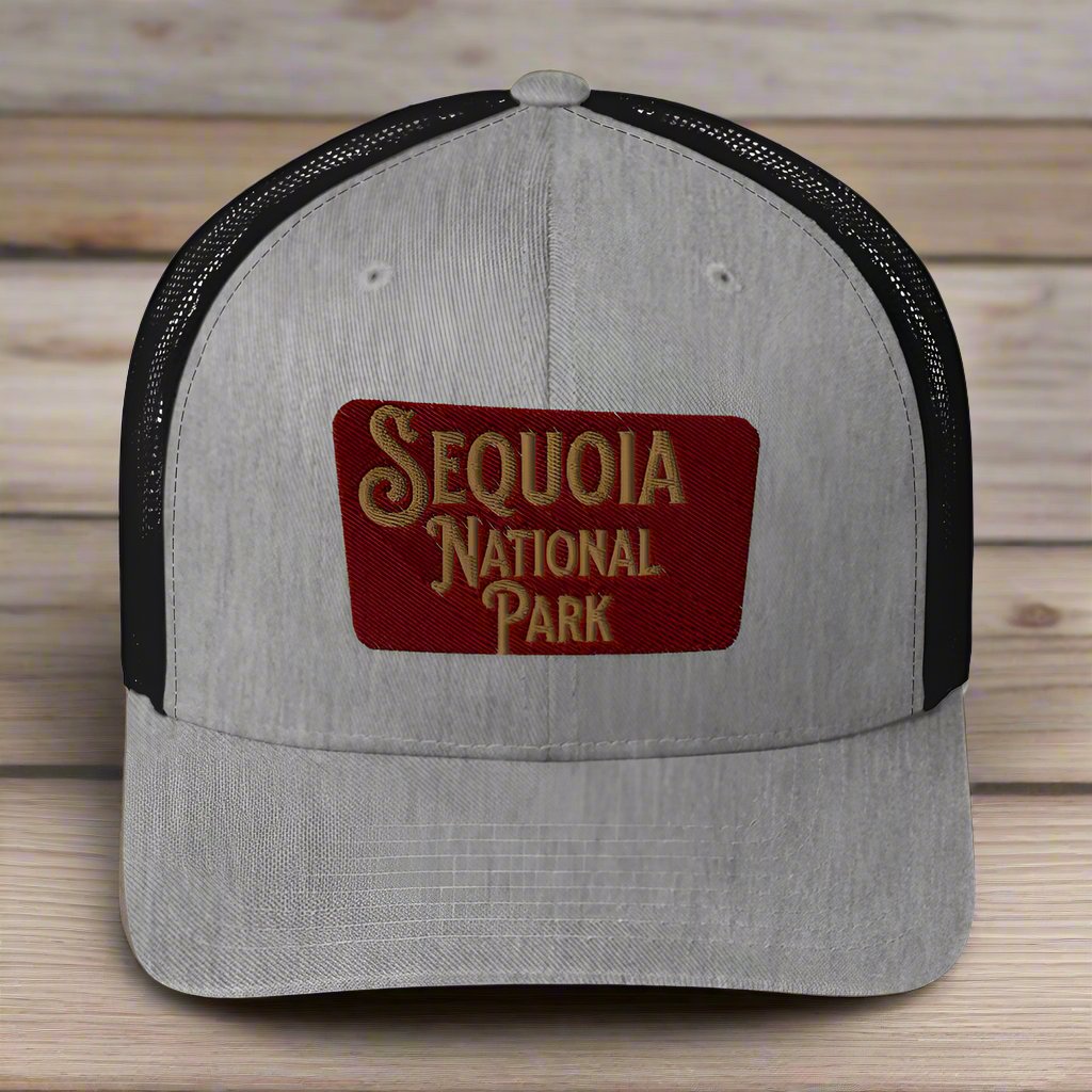 Sequoia Embroidered National Park Sign Trucker Hat