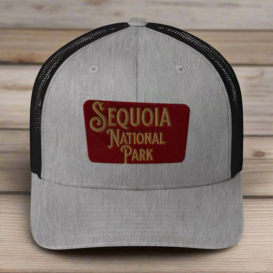 Sequoia Embroidered National Park Sign Trucker Hat