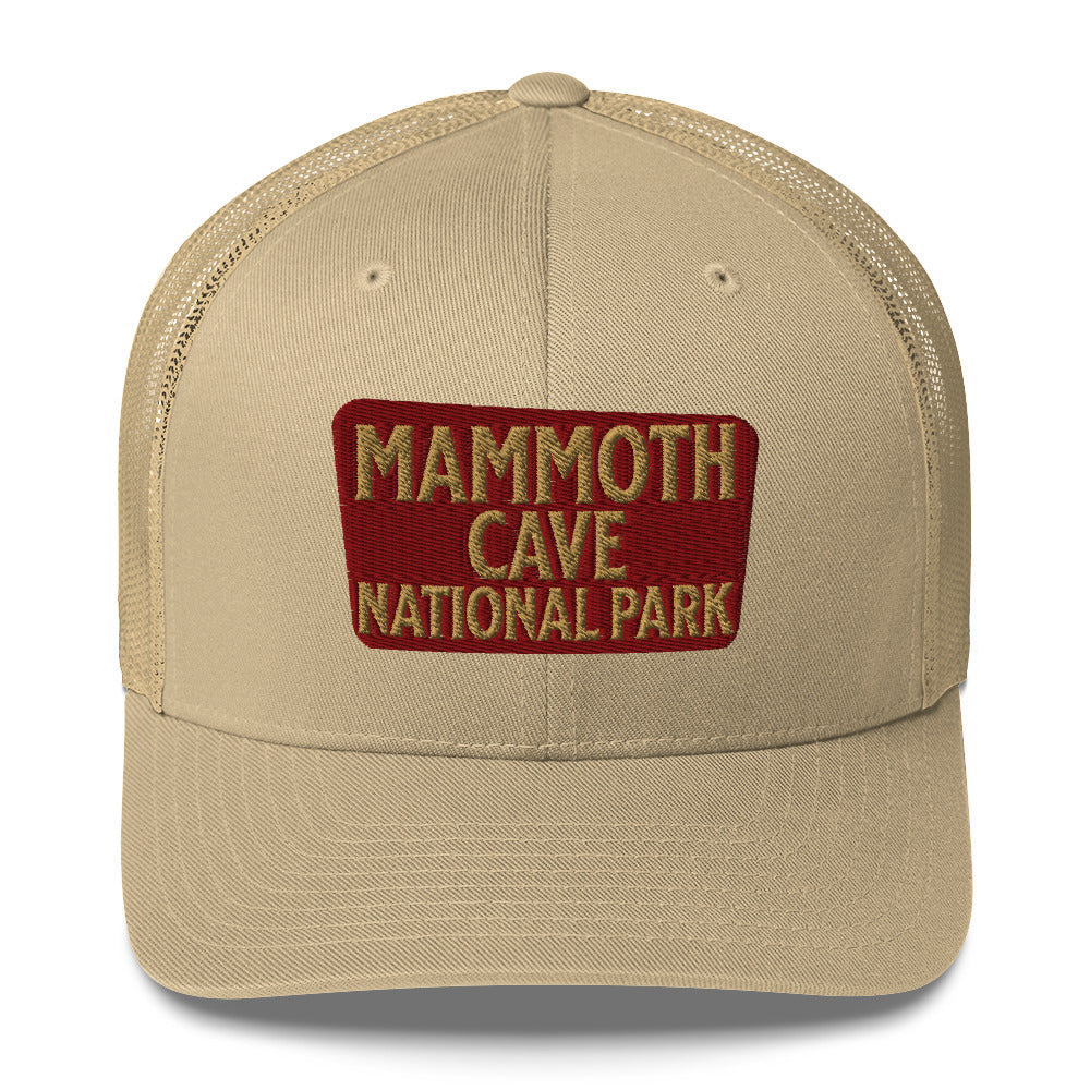 Mammoth Cave National Park Sign Embroidered Trucker Hat