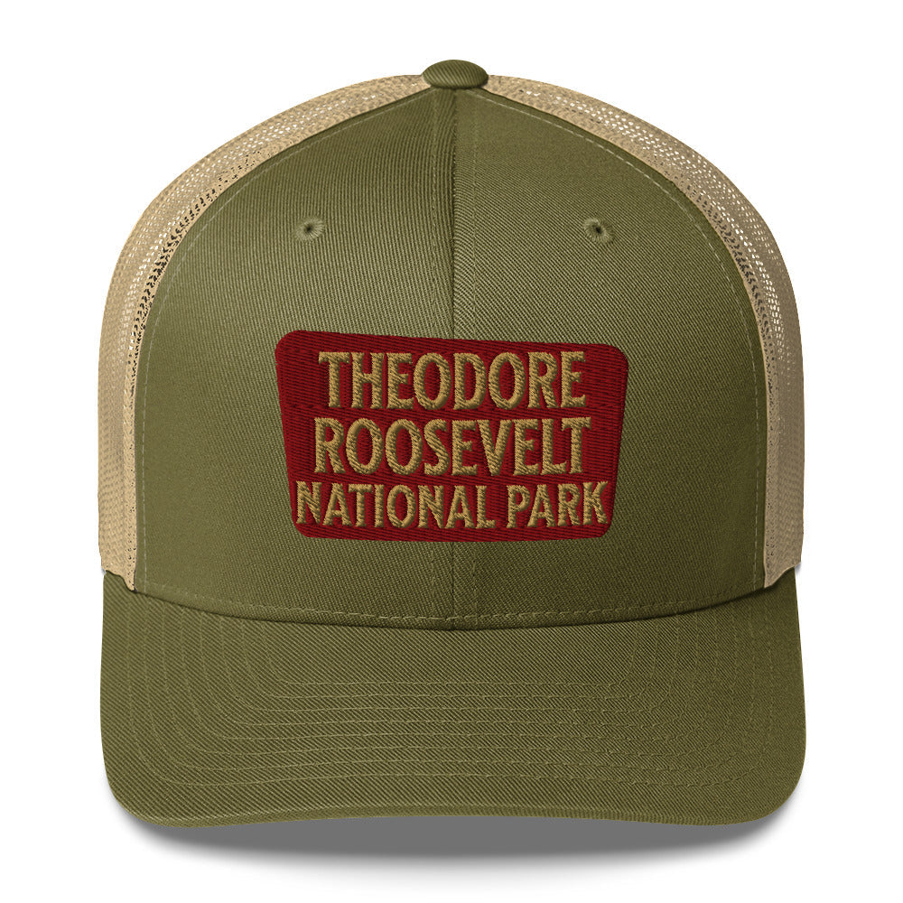 Theodore Roosevelt National Park Sign Embroidered Trucker Hat