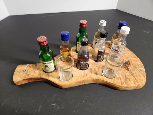 Olive wood Char-shooterie board 1