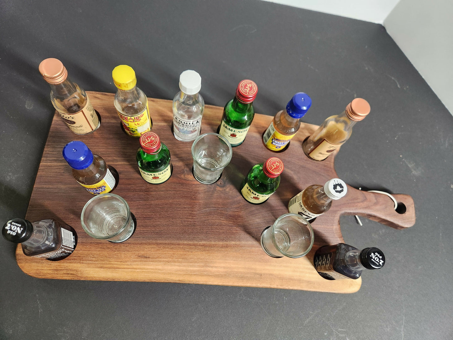 Walnut Char-shooterie board 22