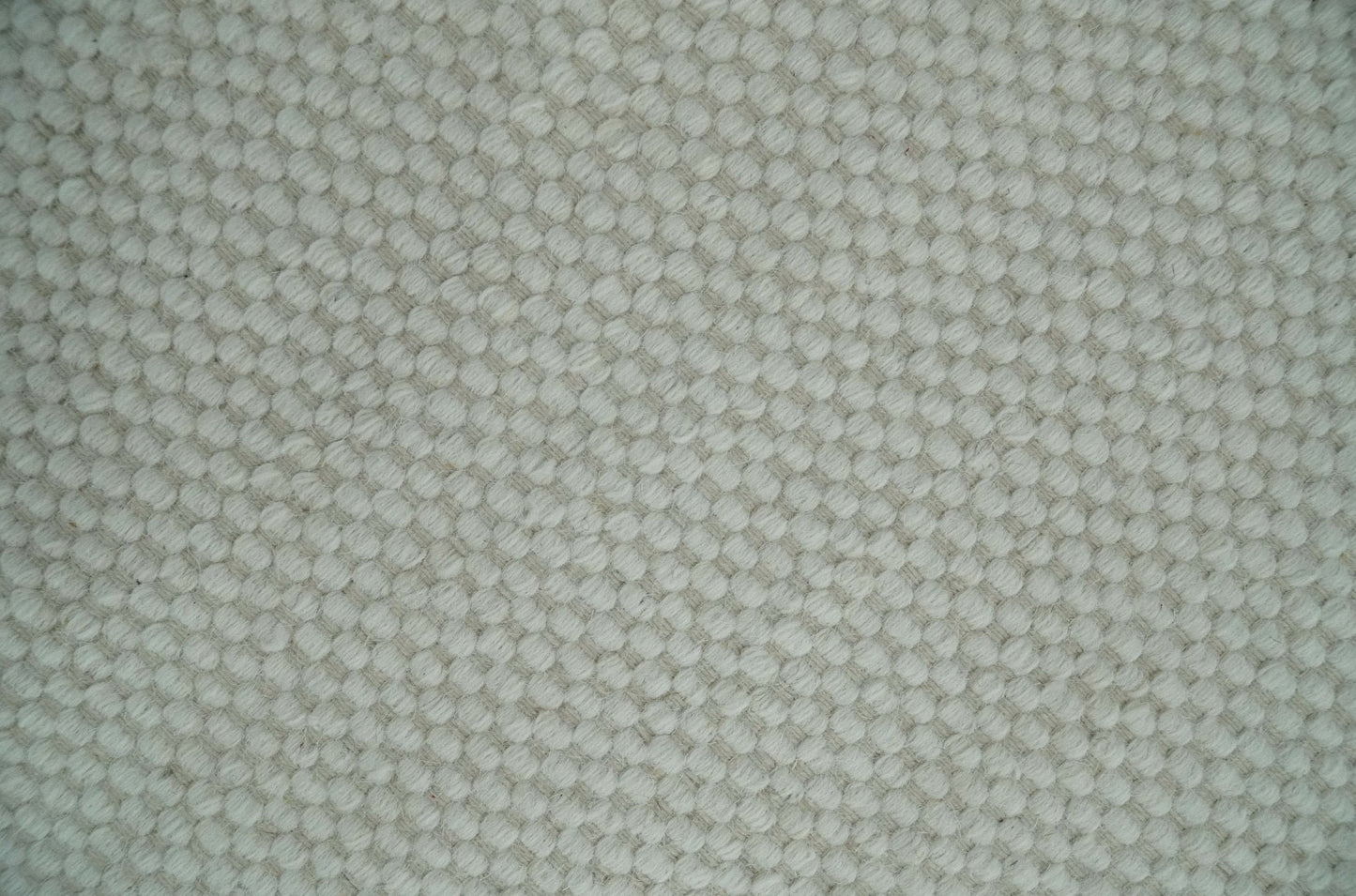 Solid Ivory White Hand made Dari Multi size 5x8, 5x7 and 8x11 Area Rug, Layering, Kids Rug | SOL7