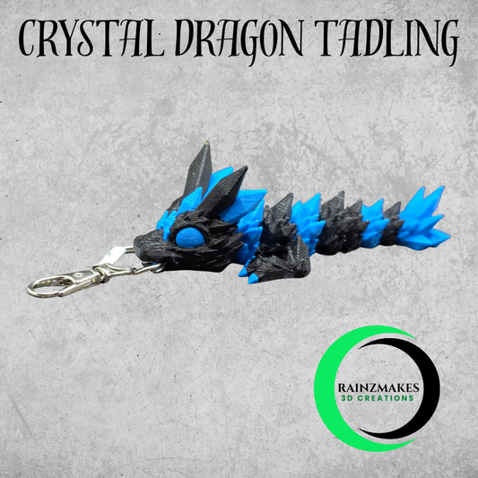Crystal Dragon Tadling Keychain