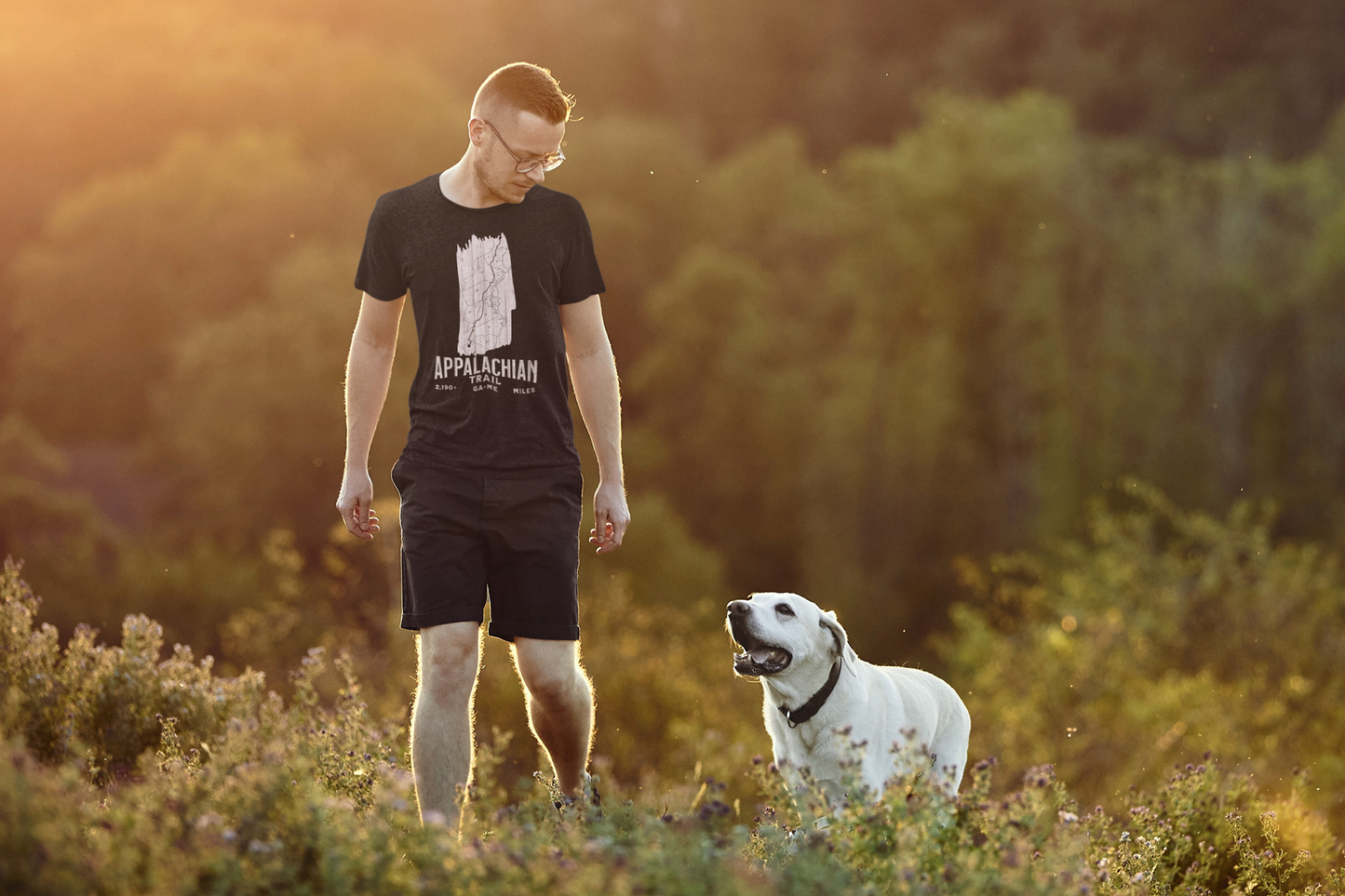Appalachian Trail White Blaze Map Unisex Fit Sport Tech Performance T-shirt