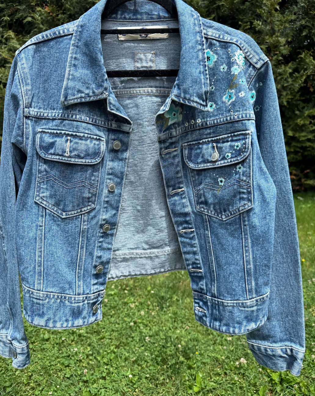 Denim Daisy Upcycled Denim Jacket ~ Medium