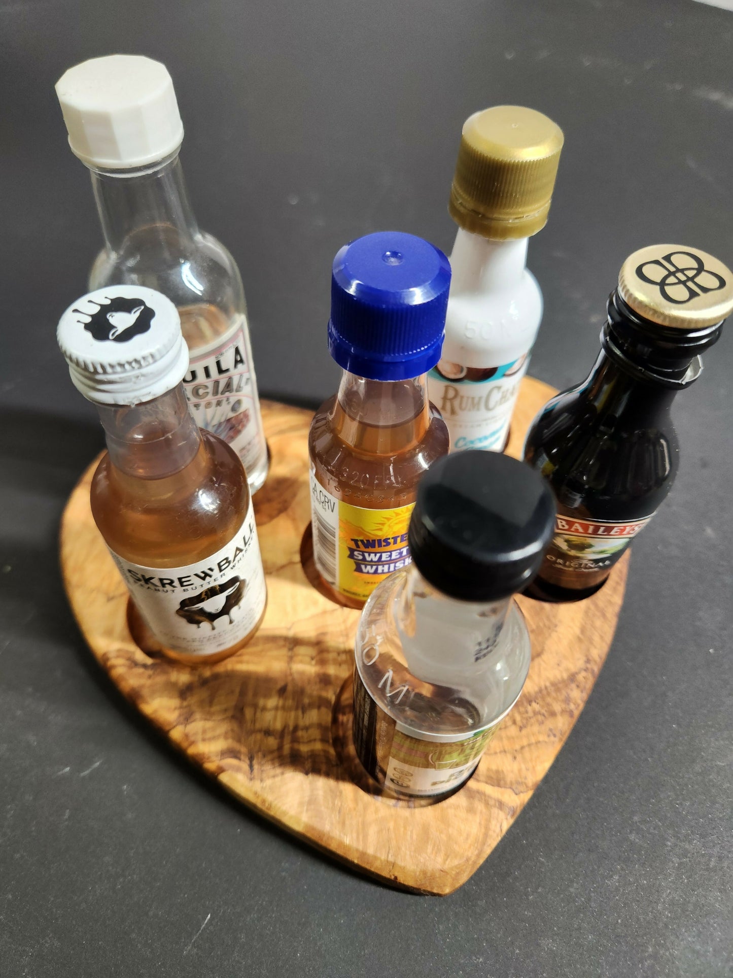 Olive wood Char-shooterie board Heart