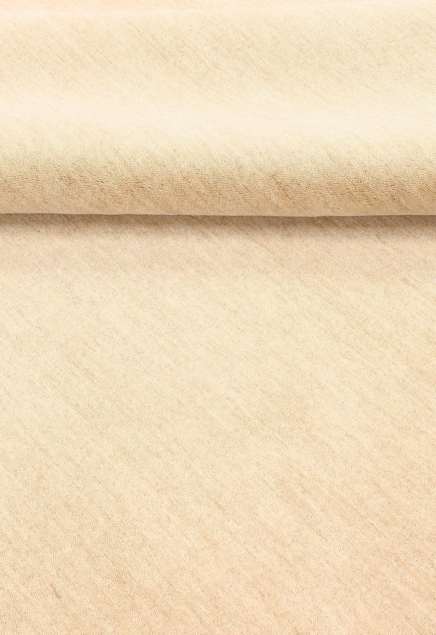 Terrain Hand Loomed Modern Beige Solid Design Wool Area Rug