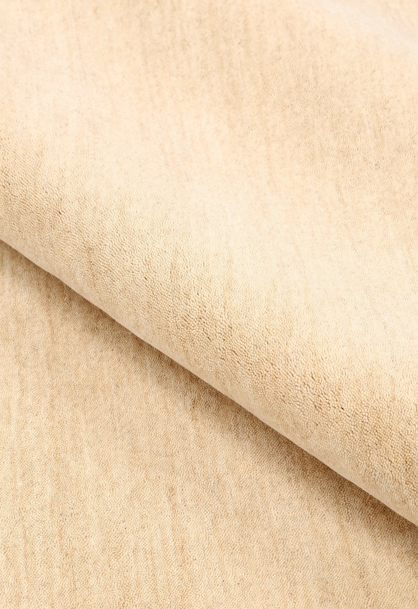 Terrain Hand Loomed Modern Beige Solid Design Wool Area Rug