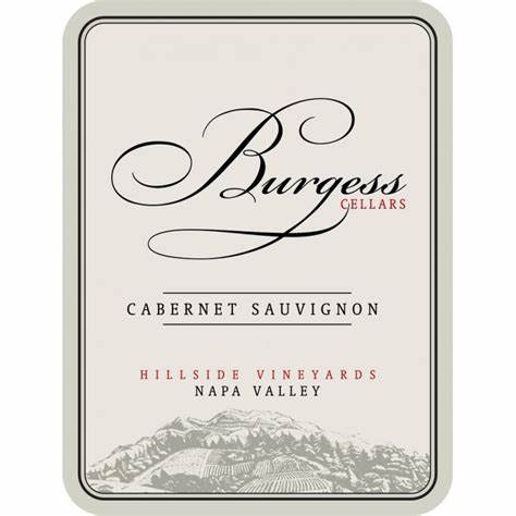 Burgess Cabernet Sauvignon, 2016, Napa, CA