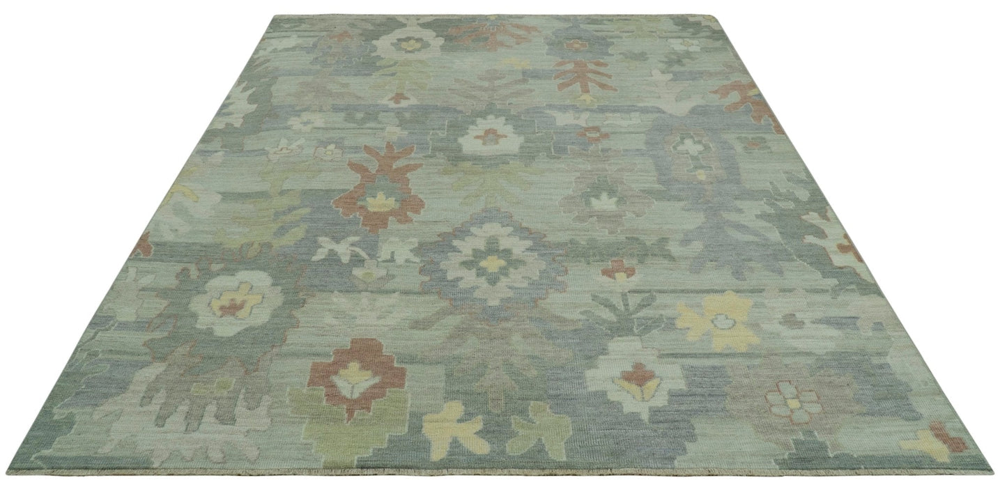 Tulu Distressed Modern Ikat Design Hand Knotted Custom Made wool rug