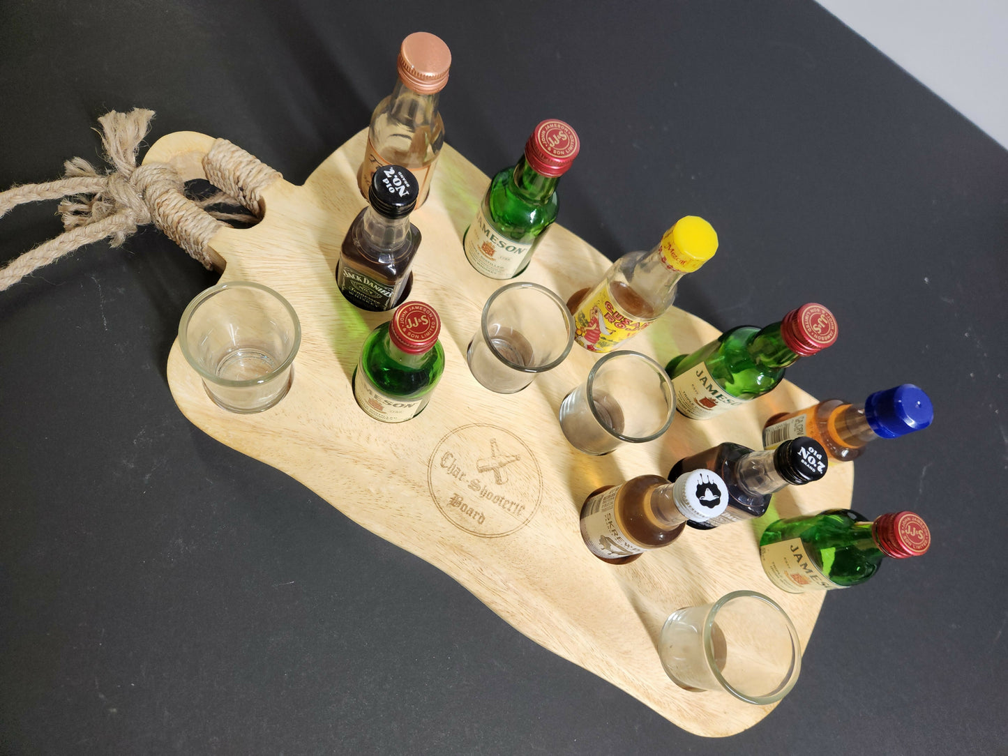 Acacia wood Char-shooterie board 15