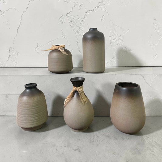 Rustic Bud Vase Set of 5