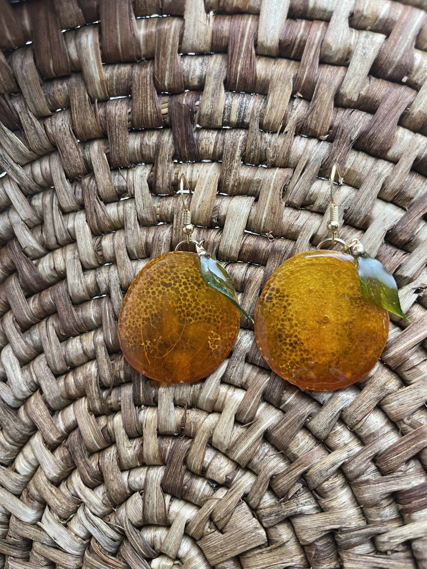 Dried Kumquat Earrings