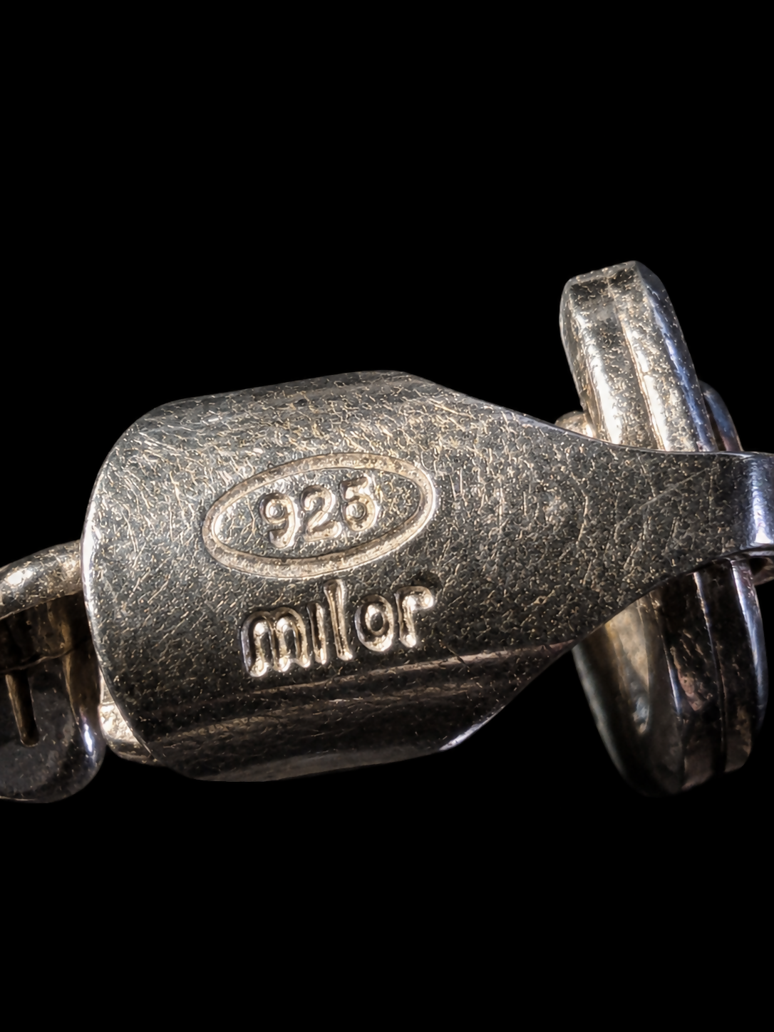 Italian Sterling Silver Woven Necklace by Milor – 925 Italy