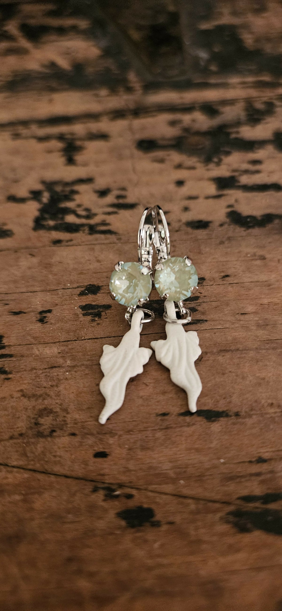 Anytime Crystals 8.5mm Ghost Swarovski Crystal Earrings