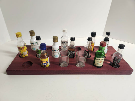 Purple Heart wood Char-shooterie board 48