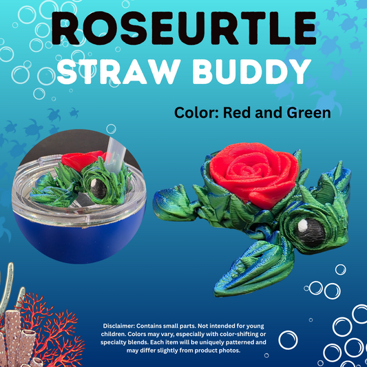 Roseurtle Straw Buddy
