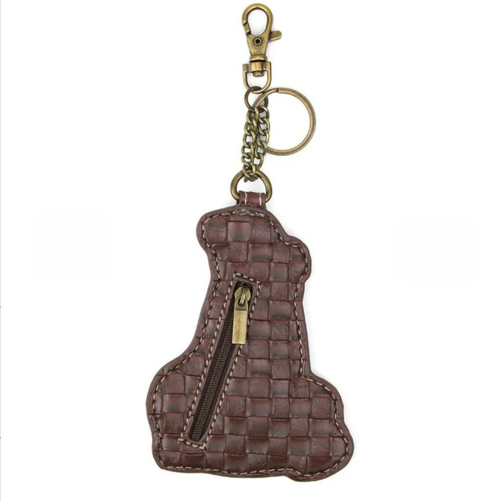 Anytime Crystals Chala Handbags Key Fob / Coin Purse - Polar Bear