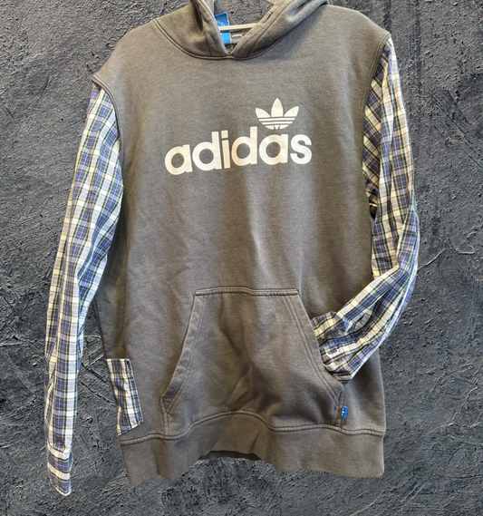 Upcycled & Reloved Adidas & American Eagle Sweatshirt Large Adult