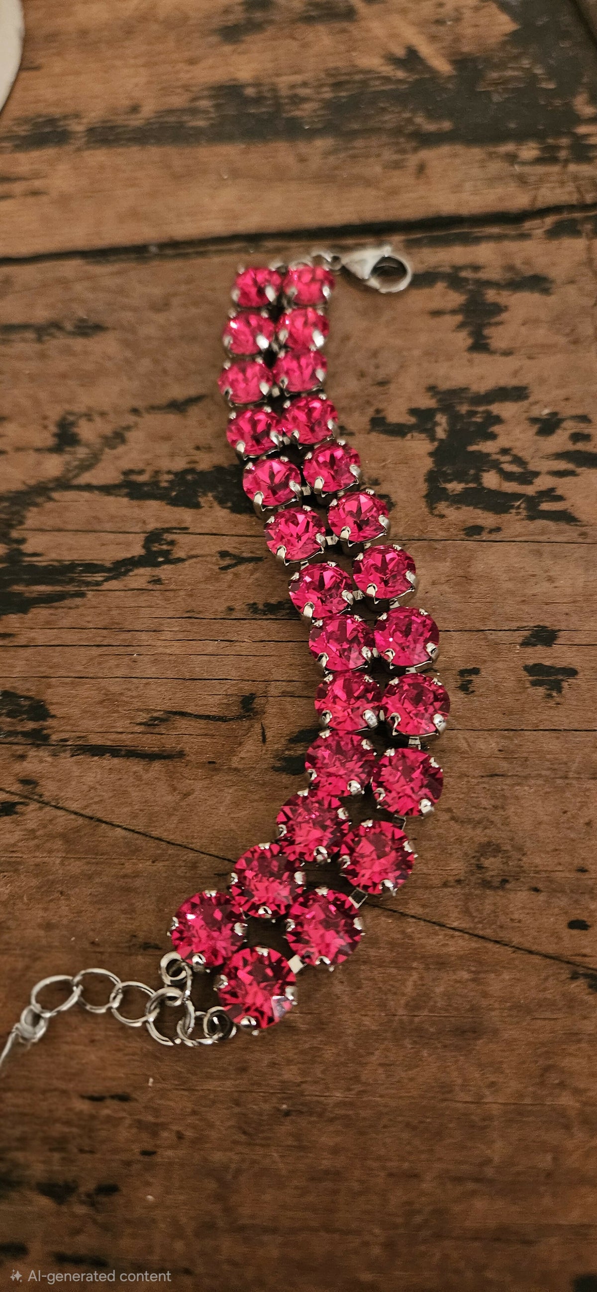 Anytime Crystals Double Row 8.5mm Swarovski Crystal Bracelet