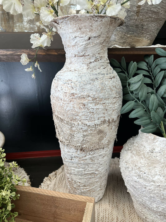 Faux stone vase Lr