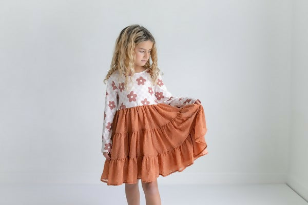 Girls Fall Floral Dress